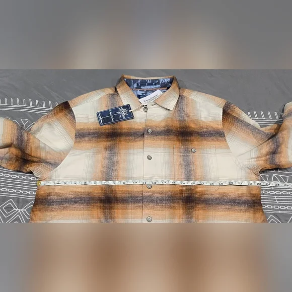 Tommy Bahama Canyon Beach Button Down Flannel Size Large - Picture 7 of 8